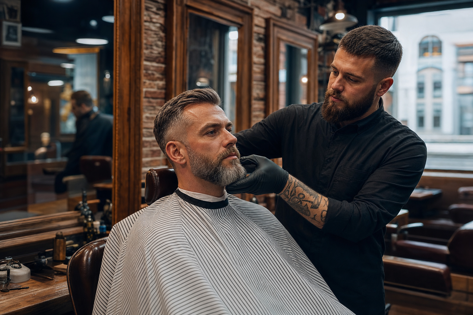 Barber Radom dla mężczyzn, którzy chcą wyglądać dojrzale, ale świeżo: włosy, broda i dyskretne odsiwianie