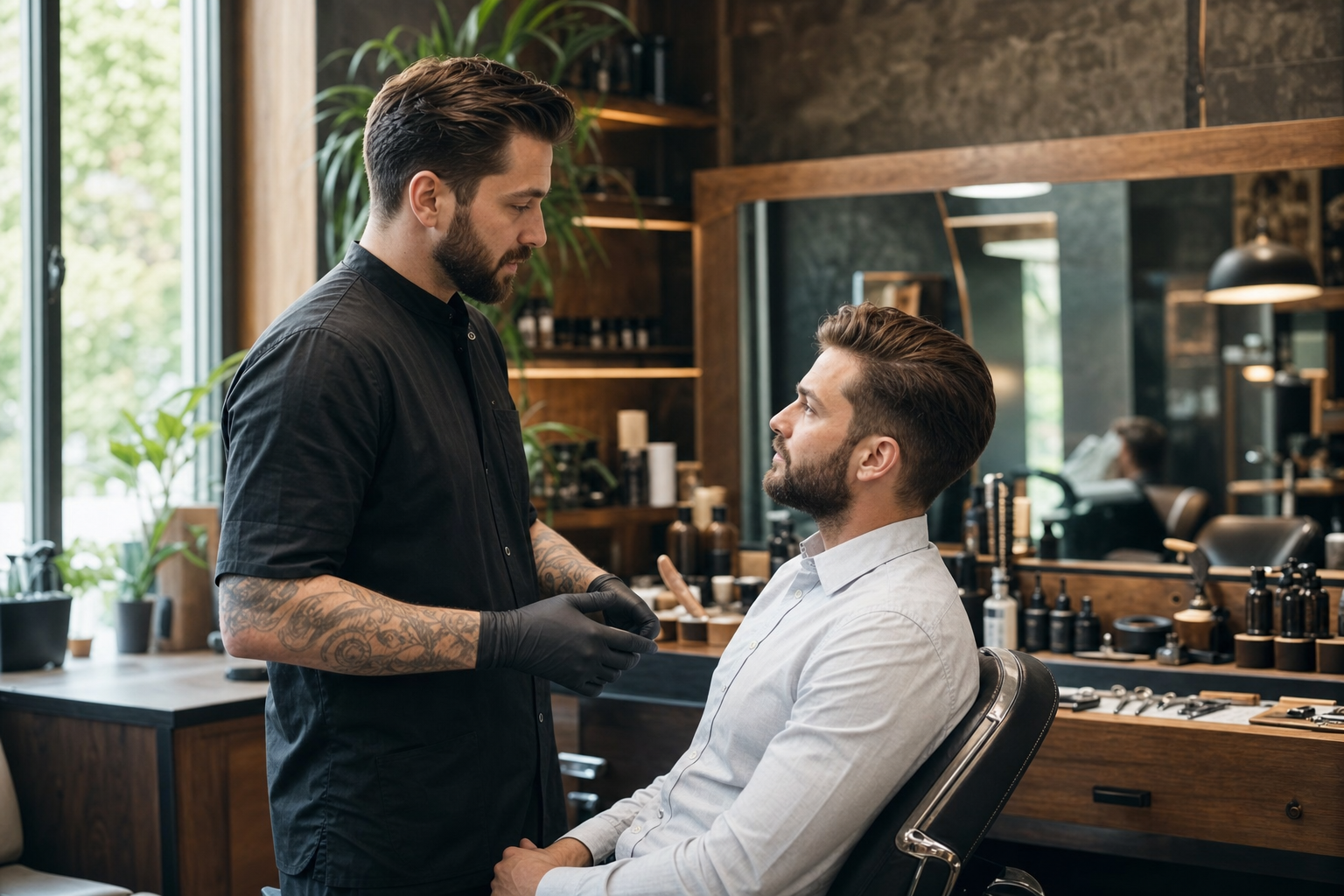 Barber Radom dla mężczyzn wracających do biura: fryzura i broda, które wyglądają profesjonalnie bez sztywnego efektu