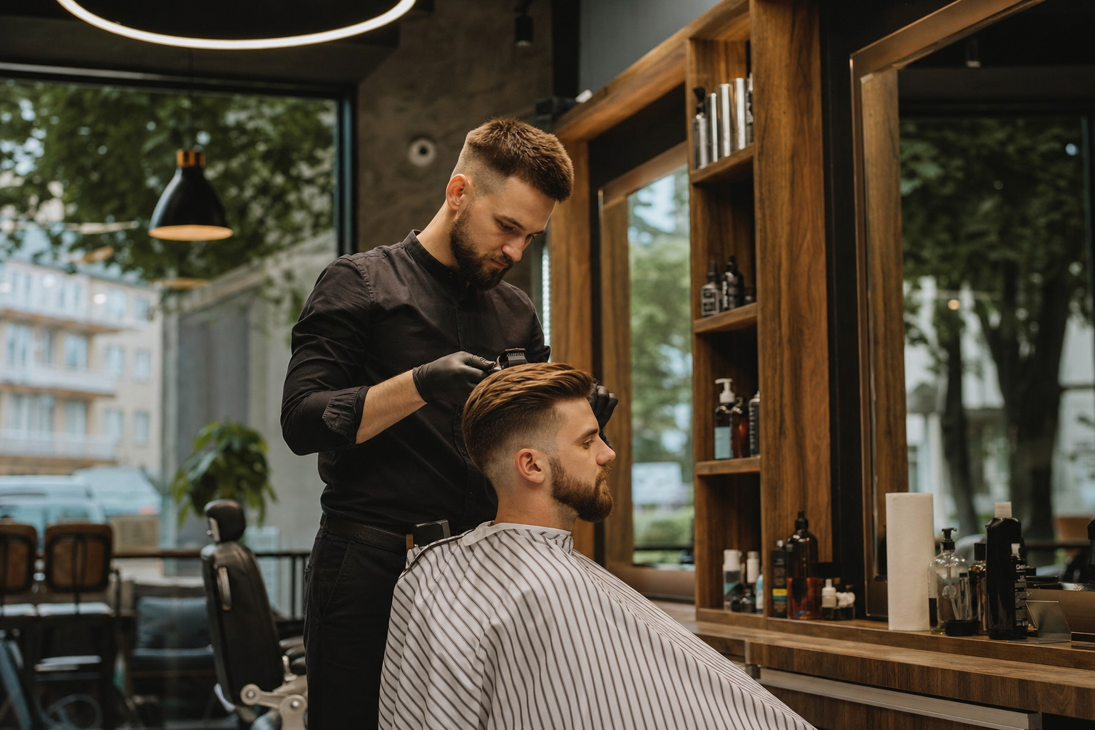 Barber Radom po dniu w biegu: włosy i broda odporne na upał, klimatyzację i miejskie tempo