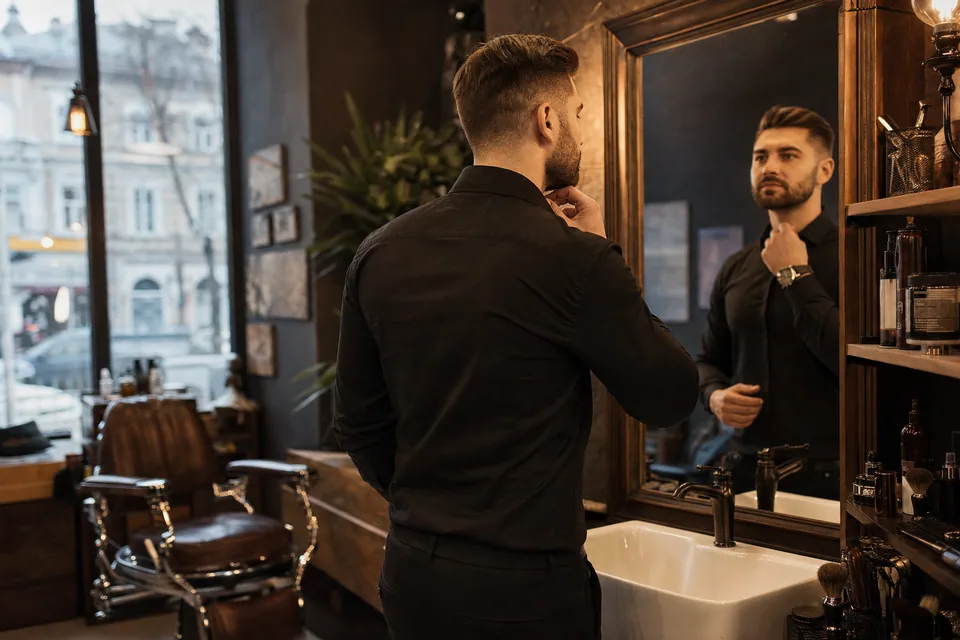Barber Radom przed randką lub spotkaniem po latach: włosy i broda, które wyglądają pewnie, nie przesadnie